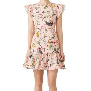 Red Valentino Reptiles and Birds Dress